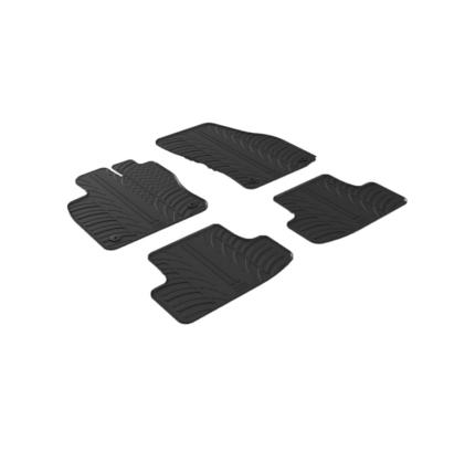 Set covorașe auto din cauciuc pentru Audi Q2 2016-, negre, Gledring, 4 piese