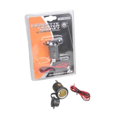Priză auto suplimentară 12-24V Automax, cu capac protector