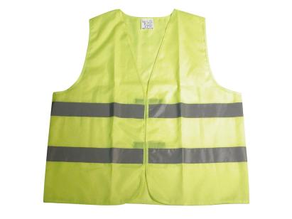 Vestă reflectorizantă Dresco Junior galbenă, 140-152 cm, Clasa 2 EN ISO 20471