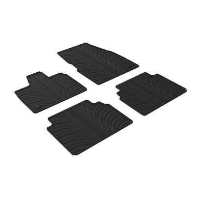 Set covorase auto din cauciuc pentru BMW i3 Hatchback, negre, Gledring, 4 piese