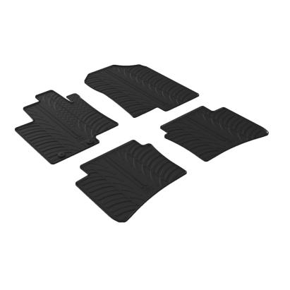 Set covorase auto cauciuc Hyundai Bayon 2021-prezent, negre, Gledring, 4 piese