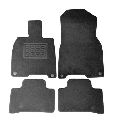 Covorase mocheta pentru Mercedes EQE V295 2021-, negre, set 4 piese