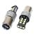Bec LED auto BA15D P21/5W Canbus 12-24V, 15 SMD, 800 lm, set 2 buc