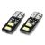 Bec LED T10 Canbus W5W 12V 2W, 4 SMD 5730, alb 5600K, AMIO, set 2 buc