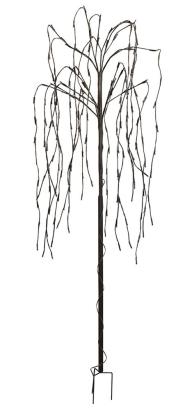 Copac salcie artificial decorativ cu iluminare LED si incarcare solara