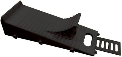 Rampa pentru nivelare rulote cu piedică și bază stabilă, 1 buc