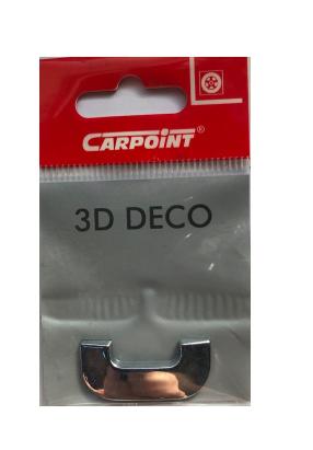 Ornament auto 3D cu simbol Inima, finisaj cromat, Carpoint