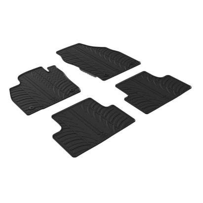 Set covorașe auto din cauciuc pentru VW T-Cross 2019-, negre, Gledring, 4 piese