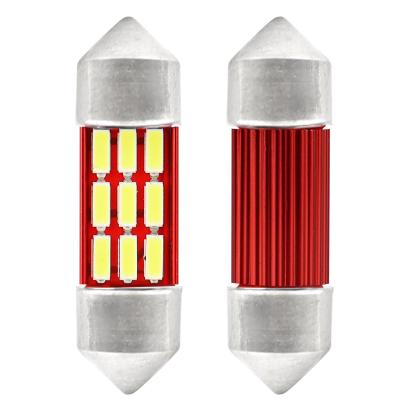 Set 2 becuri auto LED C5W 31mm Canbus, 12SMD 4014, 2W, alb