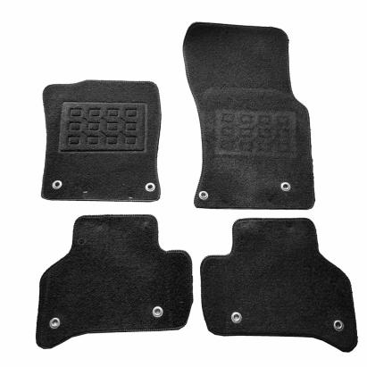 Covorașe auto din mochetă pentru Jaguar XE 2014-prezent, negre, set 4 piese