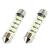 Set 2 becuri auto LED AMIO C5W Festoon 39mm, 12V, 15 SMD, alb rece