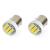 Set 2 becuri LED auto AMIO BA9S T8.5 12V 0.4W, alb rece, pentru bord si pozitie
