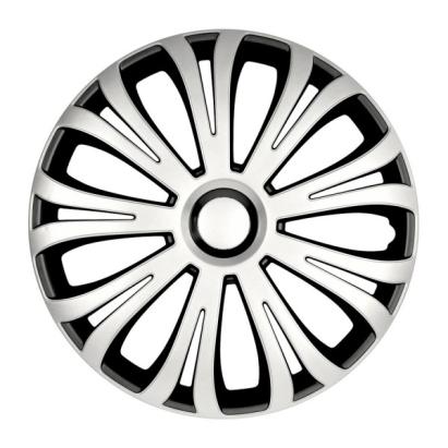 Set 4 capace roti 16 inch negru-argintiu, design modern, Automax