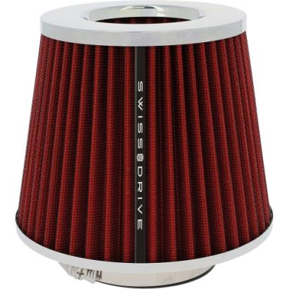 Filtru aer universal rosu 120x157x150 mm cu 4 adaptori 60/65/70/75 mm