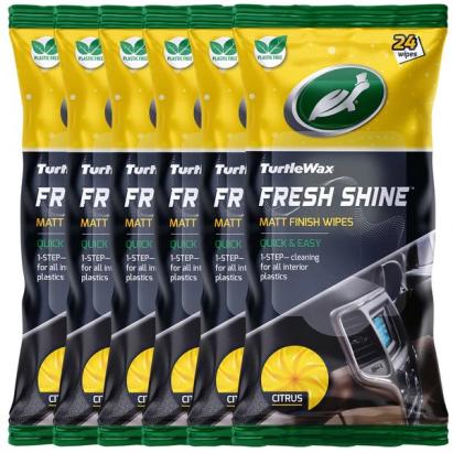 Servetele curatare interior mat Turtle Wax Fresh Shine, 24 buc