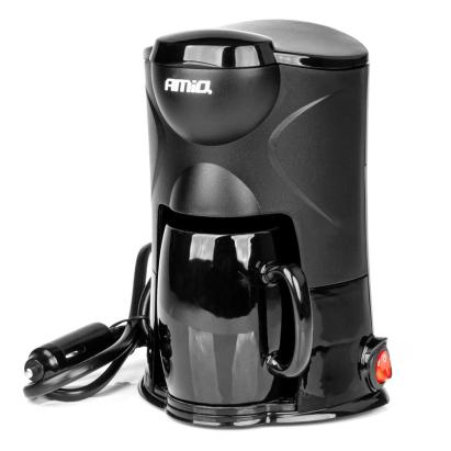 Aparat de cafea auto 12V AMIO, 150 ml, 170W, cu filtru reutilizabil