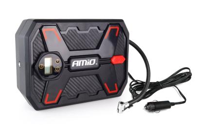 Compresor auto AMIO 12V cu manometru digital LED, 10 bar, 2 adaptoare