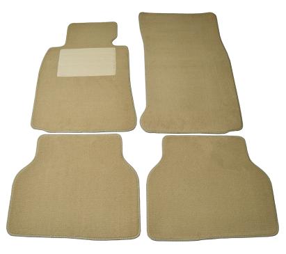 Covorașe mochetă bej pentru Skoda Octavia II 2004-2012, 4 piese