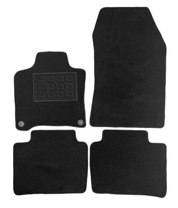 Set covorase auto din mocheta pentru Peugeot 408 Mhev 2024+, negre, 4 piese