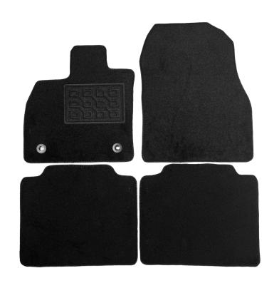 Set covorașe auto din mochetă pentru Toyota bZ4X 2022+ negre, 4 piese