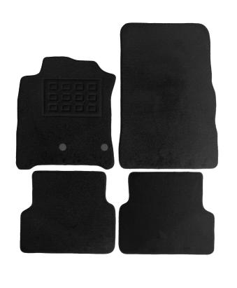 Set covorase auto din mocheta pentru Renault Grand Modus 2008+, negre, 4 piese