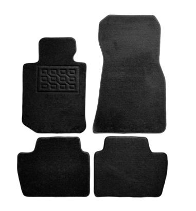 Set covorase auto din mocheta pentru BMW Seria 4 G22 Coupe 2020->, negre, 4 piese