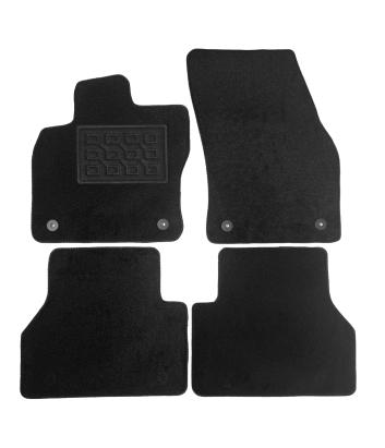 Set covorase auto din mocheta pentru VW Caddy 5 locuri, 2020+, negre, 4 piese