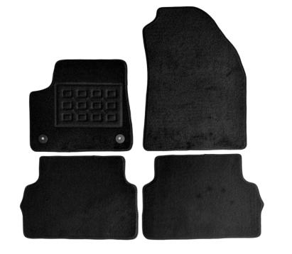 Set covorașe auto din mochetă pentru Citroen E-C3 2024-, negre, 4 piese