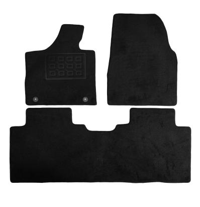 Set covorașe auto din mochetă pentru Leapmotor C10 2024+, negre, 3 piese