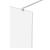 Paravan dus Walk-In 100x195 cm, sticla securizata 8 mm, transparenta, profil metalic rezistent