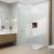 Paravan dus Walk-In 90x195 cm, sticla securizata 8 mm, satin, profil metalic rezistent