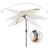 SONGMICS Umbrela de gradina 200 cm, inclinare dubla 30°, poliester UPF 50+, cadru metalic, bej Household NewTrend