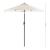 SONGMICS Umbrela de gradina 200 cm, inclinare dubla 30°, poliester UPF 50+, cadru metalic, bej Household NewTrend