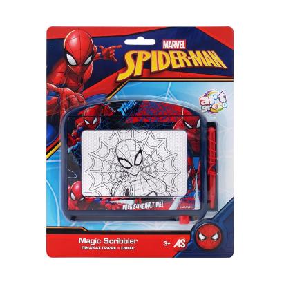 Tabla de scris reutilizabila Spider-Man pentru copii, format travel
