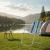 Scaun plaja pliabil, scaun camping metalic, usor, portabil, compact