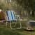 Scaun plaja pliabil, scaun camping metalic, usor, portabil, compact