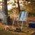 Scaun plaja pliabil, scaun camping metalic, usor, portabil, compact