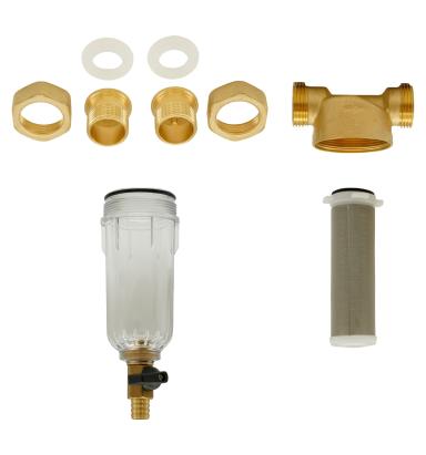 Filtru apă cu purjare din alamă și sită inox 40–80 microni FLOW