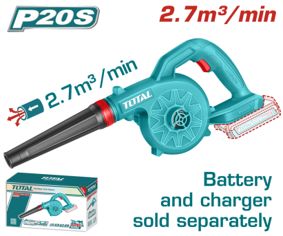 Suflanta cu acumulator TOTAL 20V, 2.7 m³/min, fara acumulator si incarcator