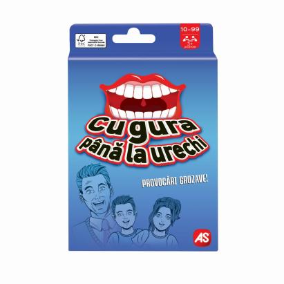 Joc de cărți Cu gura până la urechi pentru 3+ jucători, 10 ani+