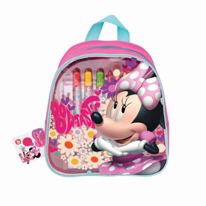 Set de desen Minnie in rucsac pentru copii, multicolor, 3 ani+