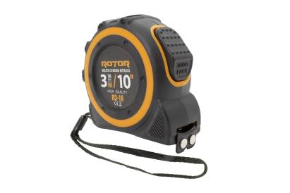 Ruletă ROTOR 3 m x 16 mm cu auto-blocare și cârlig magnetic