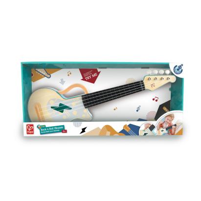 Chitară ukulele din lemn Hape pentru copii 3+, multicolor