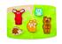 Puzzle tactil din lemn Hape cu animalele din padure