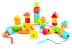Jucărie de înșirat din lemn Hape Curcubeu, 32 piese, 3 ani+