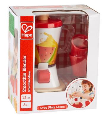 Blender de jucarie din lemn Hape pentru smoothie, 12 piese, 3 ani+