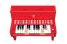 Pian electronic pentru copii Hape, rosu, cu lumini si 25 clape