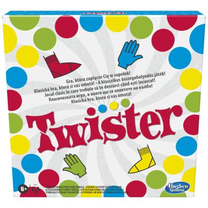 Joc Twister Original Hasbro pentru 2-4 jucători, 6+ ani