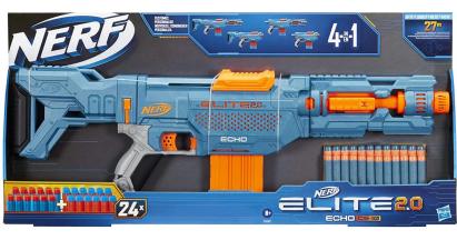 Pusca Nerf Elite 2.0 Echo CS-10 cu 24 sageti si accesorii