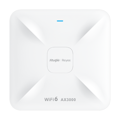 Access Point Wireless AX3000 Dual-Band, Wi-Fi 6, 1x RJ45 2.5G, 1x RJ45 1G, Cloud Management - Ruijie RG-RAP2260 SafetyGuard Surveillance